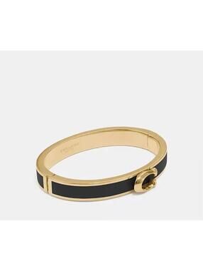Coach Signature Push Hinged Bangle